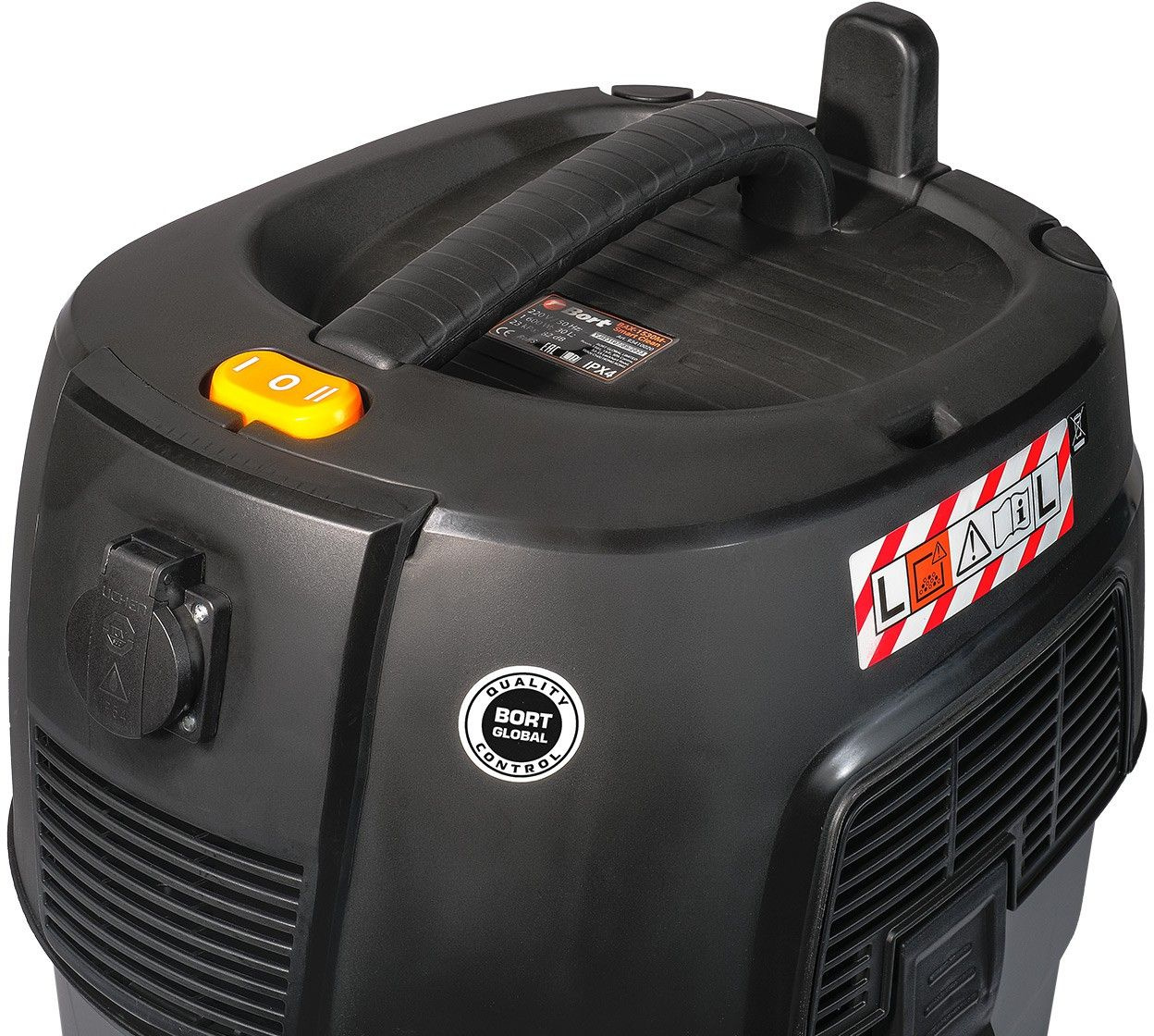 Строительный пылесос Bort BAX-1530M-Smart Clean 1600Вт (уборка: сухая/влажная) черный