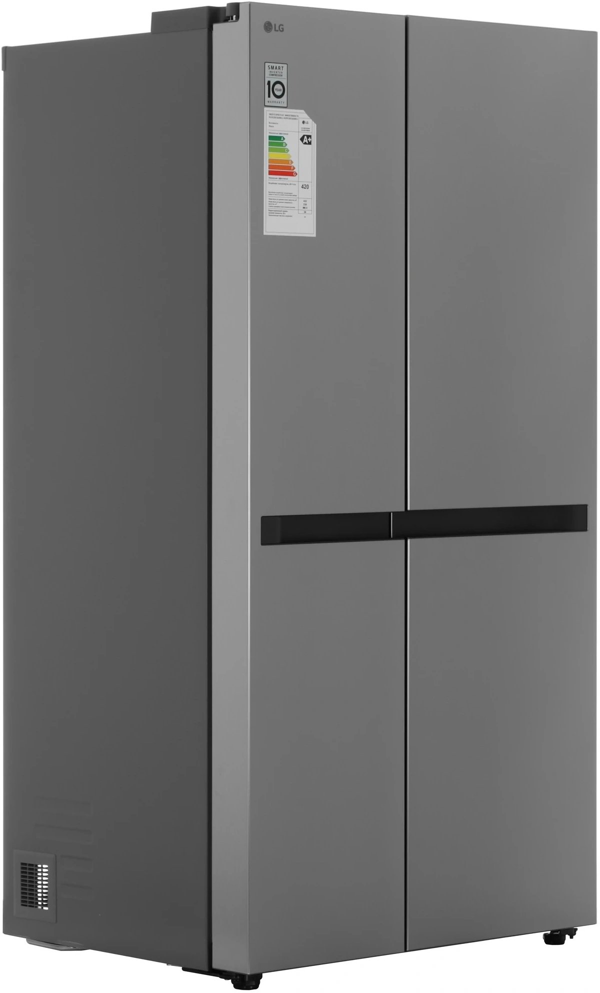Холодильник LG GC-B257KMHW 2-хкамерн. серебристый инвертер