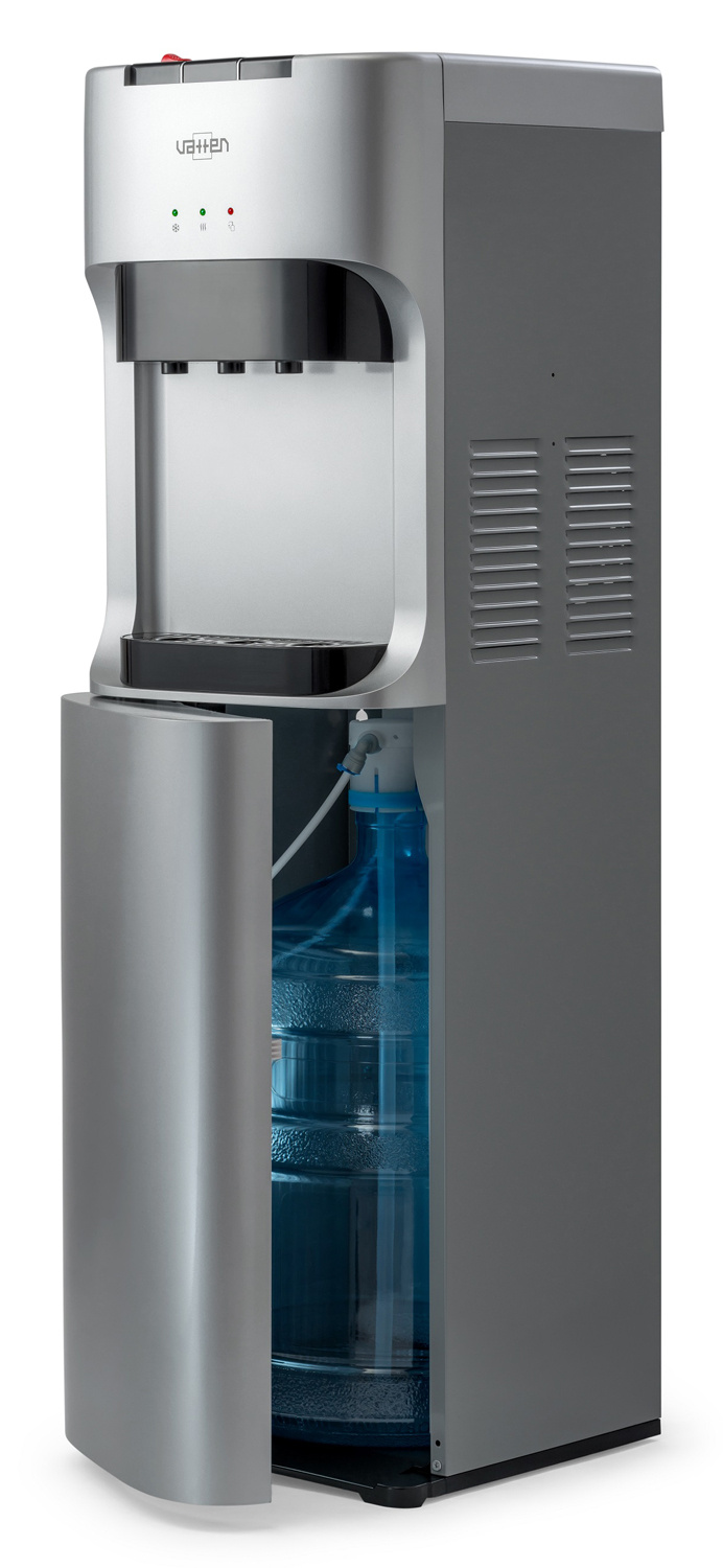 Кулер Vatten L45SE напольный электронный серебристый/черный