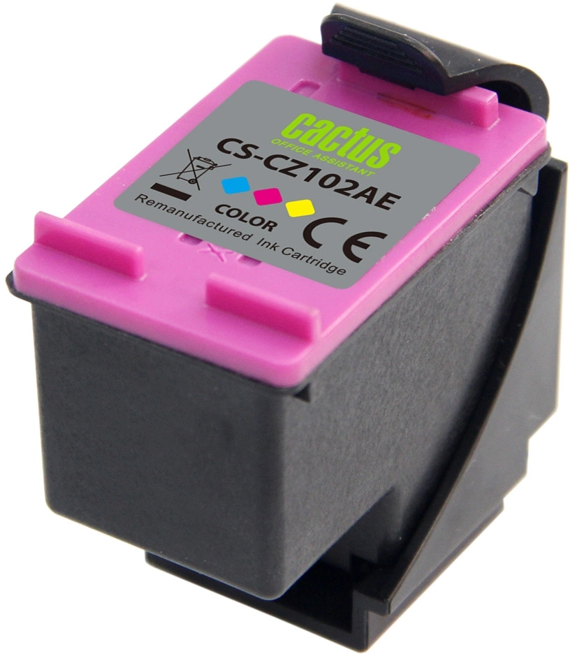 Картридж струйный Cactus CS-CZ102AE № 650 многоцветный (18мл) для HP 1015/1515/1516/2515/2545/2546/2645/3515/3545/3546/4515 с чипом