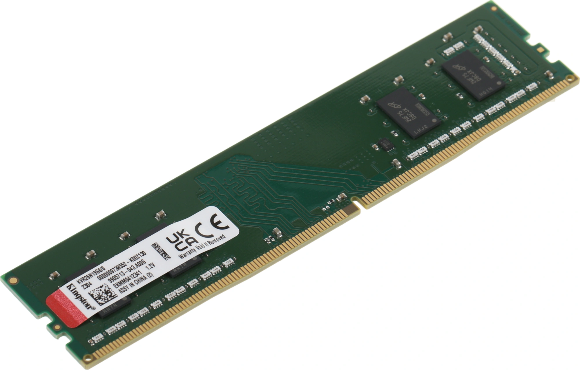 Память DDR4 8GB 2666MHz Kingston KVR26N19S6/8 VALUERAM RTL PC4-21300 CL19 DIMM 288-pin 1.2В single rank Ret