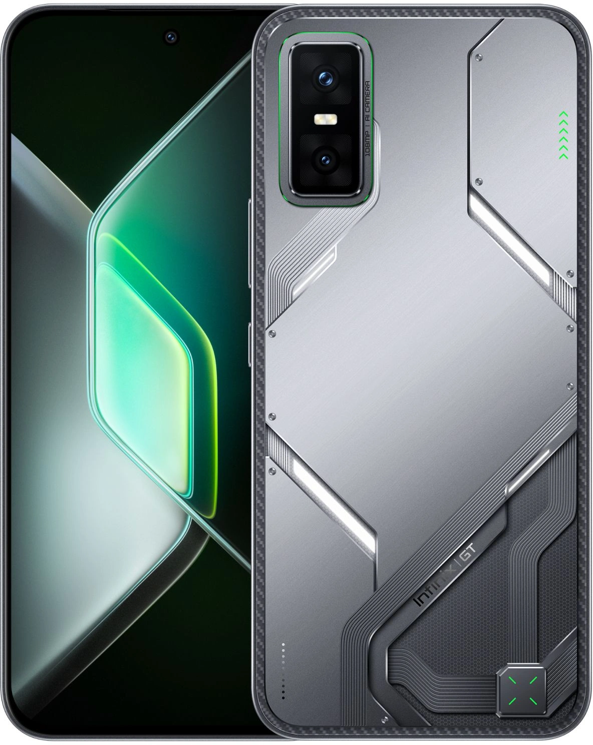 Смартфон Infinix X6873 GT 30 Pro 512Gb 12Gb графит моноблок 3G 4G 2Sim 6.78" 1224x2720 Android 15 108Mpix 802.11 a/b/g/n/ac/ax NFC GPS Protect FM