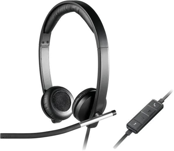 Наушники с микрофоном Logitech H650E черный 1.1м накладные оголовье (981-000519)