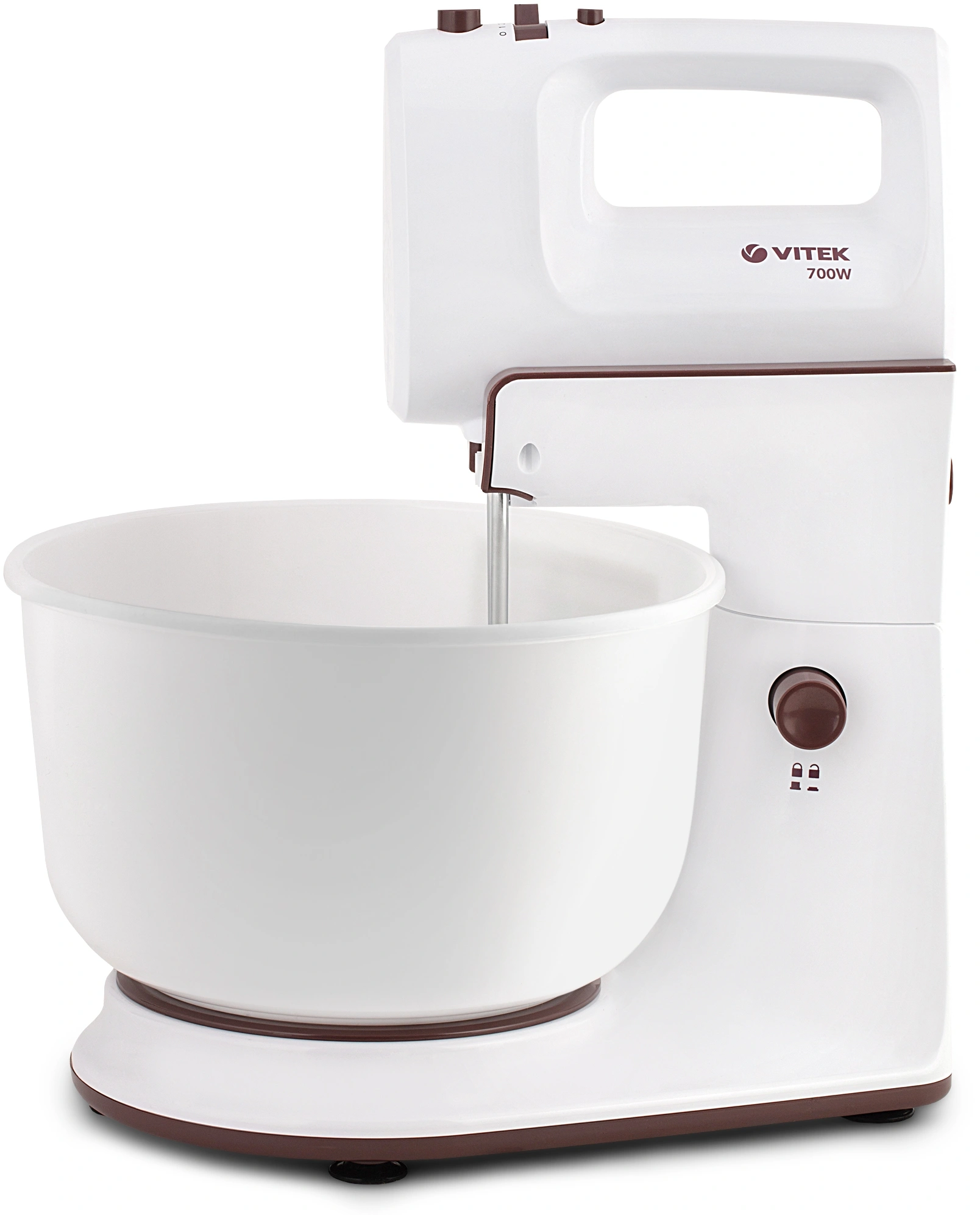 Миксер стационарный Vitek VT-1416 W 700Вт белый/коричневый