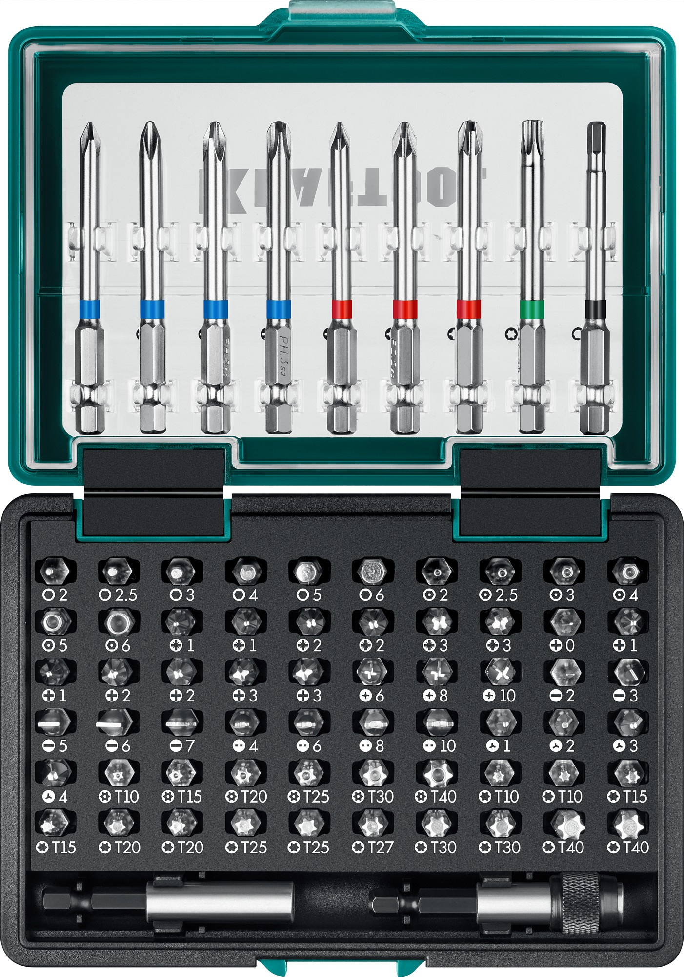 Набор бит Kraftool C-Drive 71 (26067-H71) (71пред.) для шуруповертов/дрелей