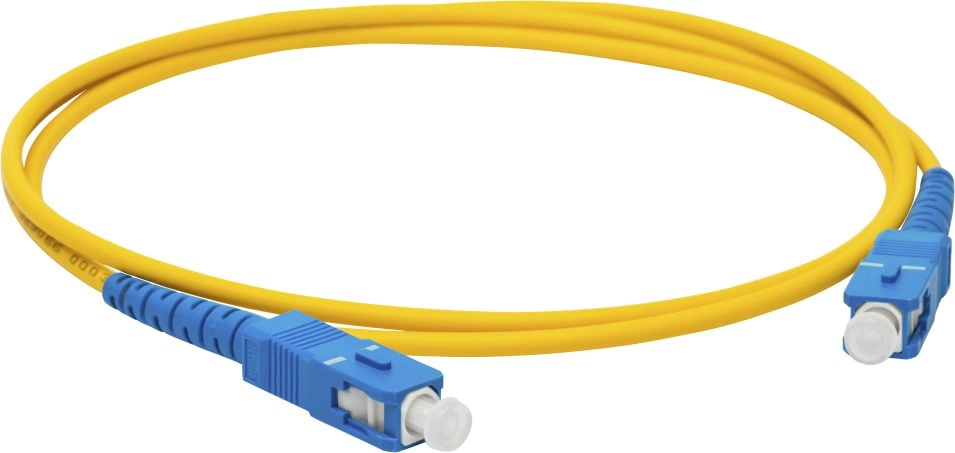 Патч-корд Lanmaster LAN-2SC-2SC/SU-5.0 1.2x9/125 OS2 SC дуплекс-SC дуплекс 5м LSZH желтый