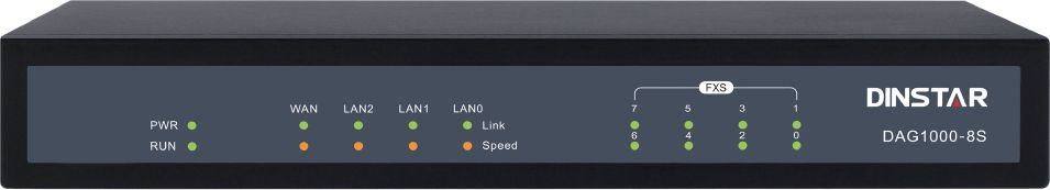 Шлюз IP Dinstar DAG1000-8S