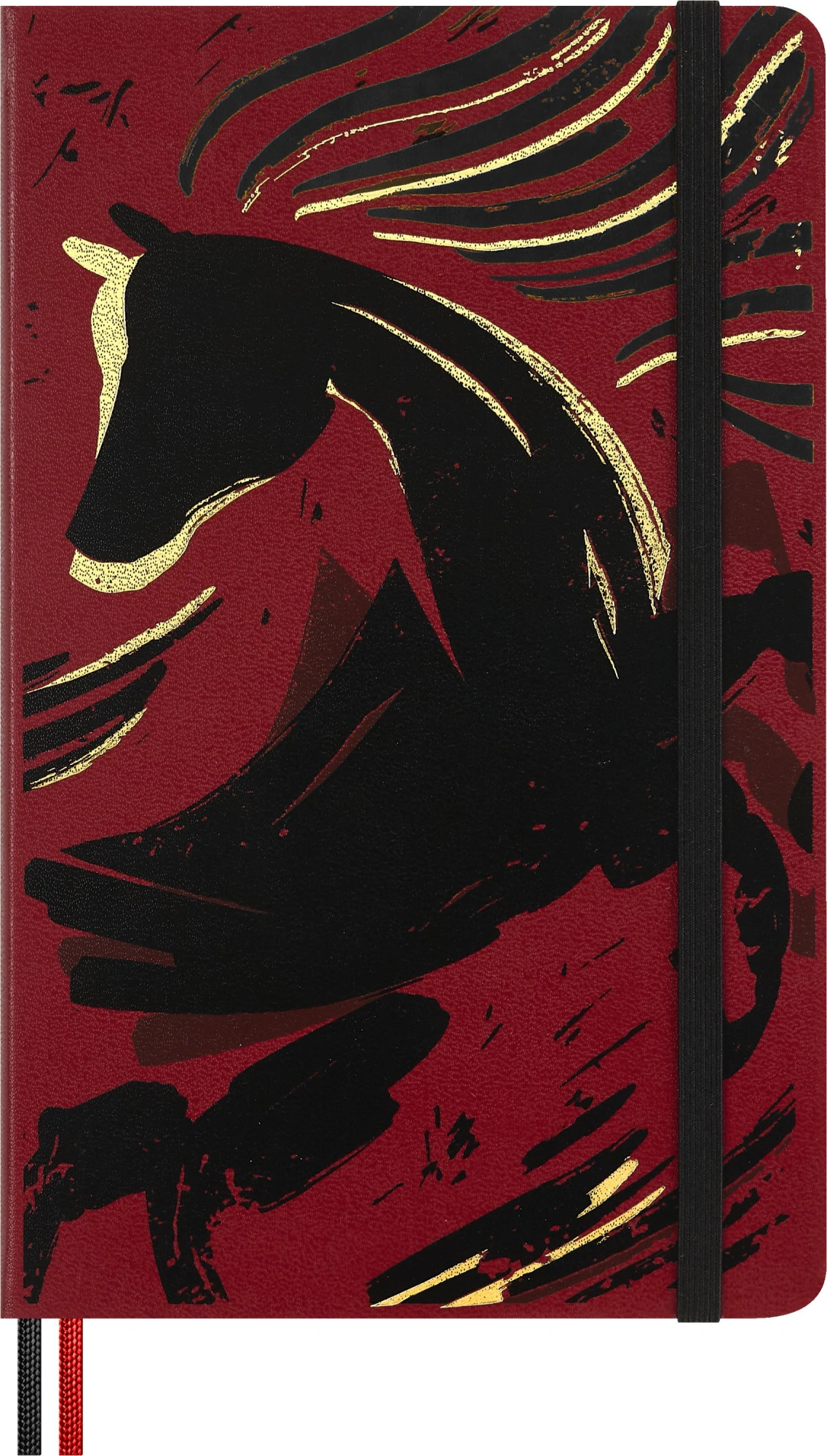 Блокнот Moleskine LIMITED EDITION ГОД ЛОШАДИ LECNYHRSQP060B 130х210мм обложка текстиль 176стр. линейка бордовый