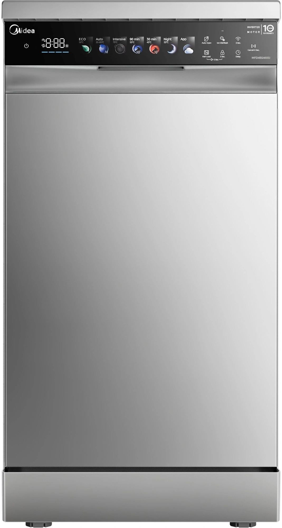 Посудомоечная машина Midea MFD45S460SI серебристый (узкая) инвертор