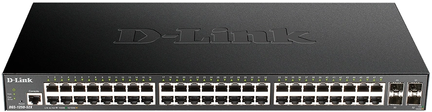 Коммутатор D-Link DGS-1250-52X/RU/A1A (L3) 48x1Гбит/с 4SFP+ управляемый