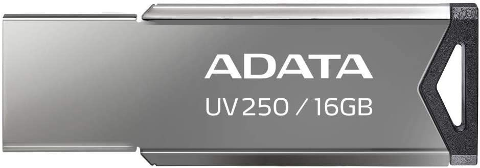 Флеш Диск A-Data 16GB UV250 AUV250-16G-RBK USB2.0 серебристый