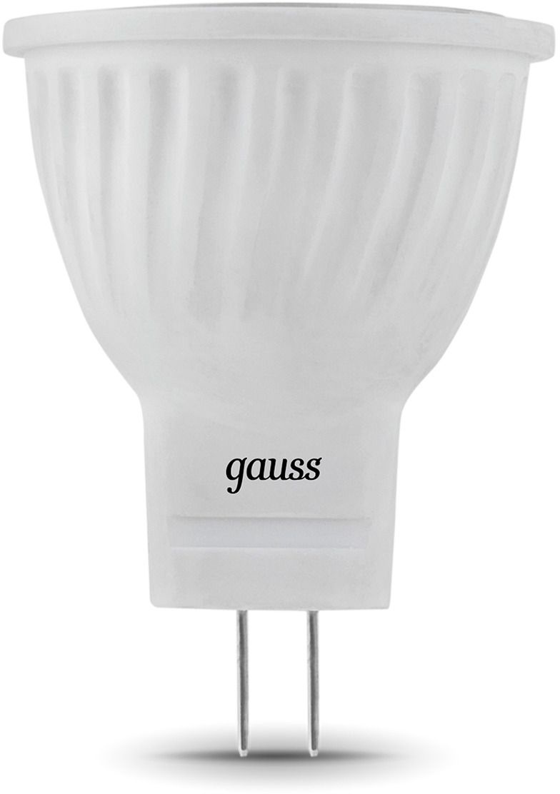 Лампа светодиодная Gauss 132517303 3Вт цок.:GU4 рефлек. 220B 6500K св.свеч.бел.хол. (упак.:10шт)