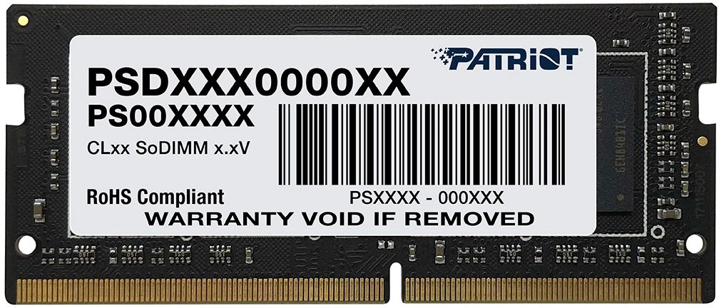 Память DDR4 8GB 2666MHz Patriot PSD48G26662S Signature Line RTL PC4-21300 CL19 SO-DIMM 260-pin 1.2В single rank Ret