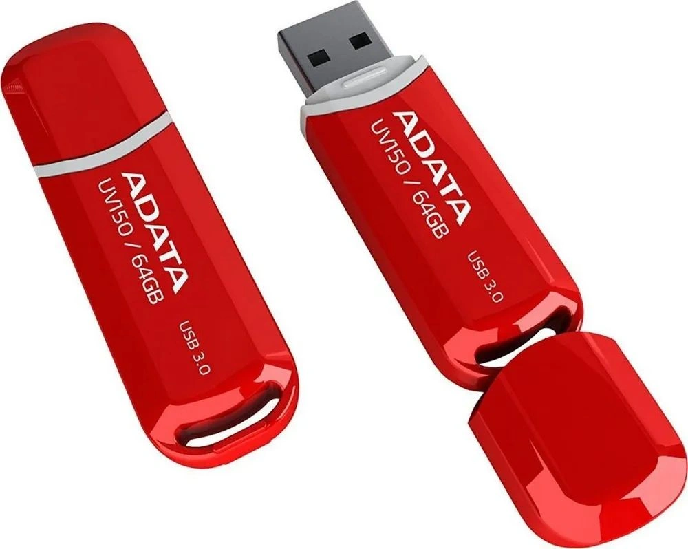 Флеш Диск A-Data 64GB DashDrive UV150 AUV150-64G-RRD USB3.0 красный