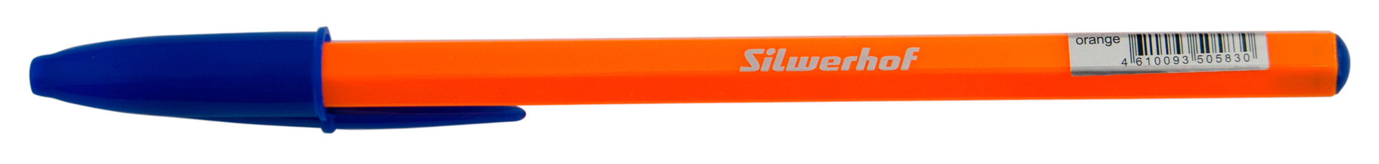 Ручка шариков. Silwerhof Orange d=0.7мм син. черн. одноразовая ручка линия 0.5мм шестигр.