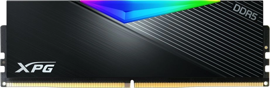 Память DDR5 2x32GB 6400MHz A-Data AX5U6400C3232G-DCLARBK XPG Lancer RGB RTL Gaming PC5-51200 CL32 DIMM 288-pin 1.35В kit dual rank с радиатором Ret