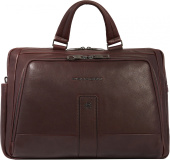 Деловая сумка Piquadro Carl CA6025S129/TM с отделением для ноутбука 15.6" темно-коричневая натур.кожа