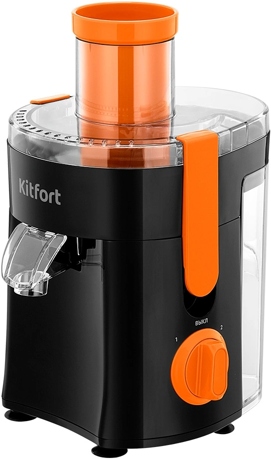 Соковыжималка центробежная Kitfort КТ-1198 400Вт оранжевый/черный