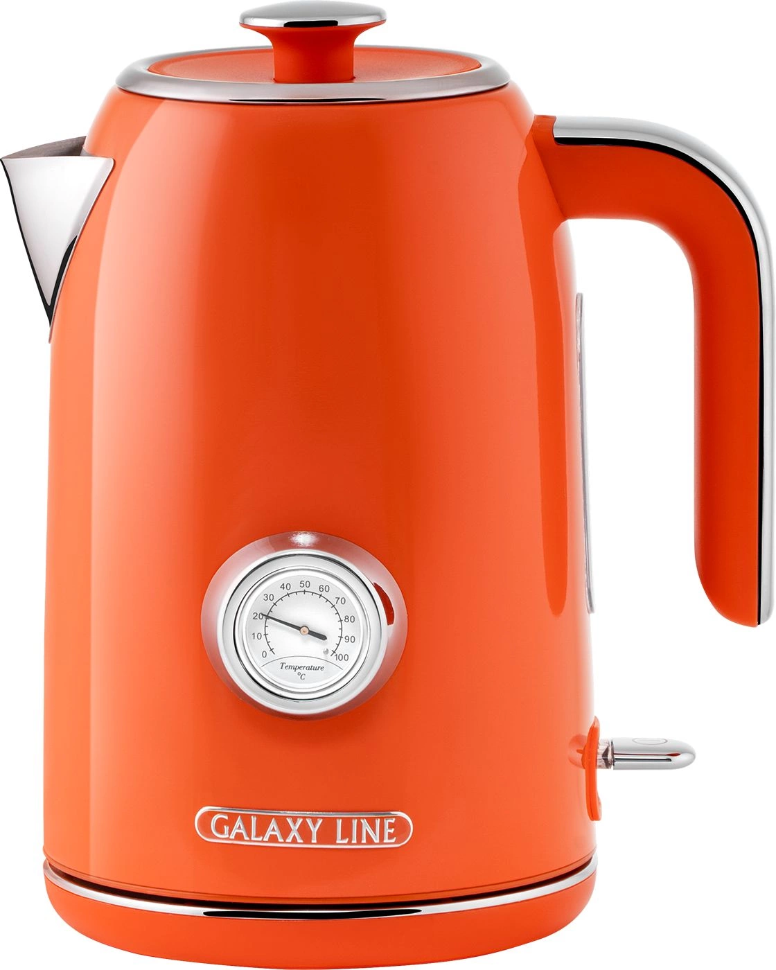 Чайник электрический Galaxy Line GL 0351 1.7л. 2200Вт оранжевый корпус: нерж.сталь (ГЛ0351Л)