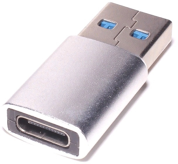 Адаптер Premier 6-071 USB 2.0 A(m) USB Type-C (f) серебристый (пакет)