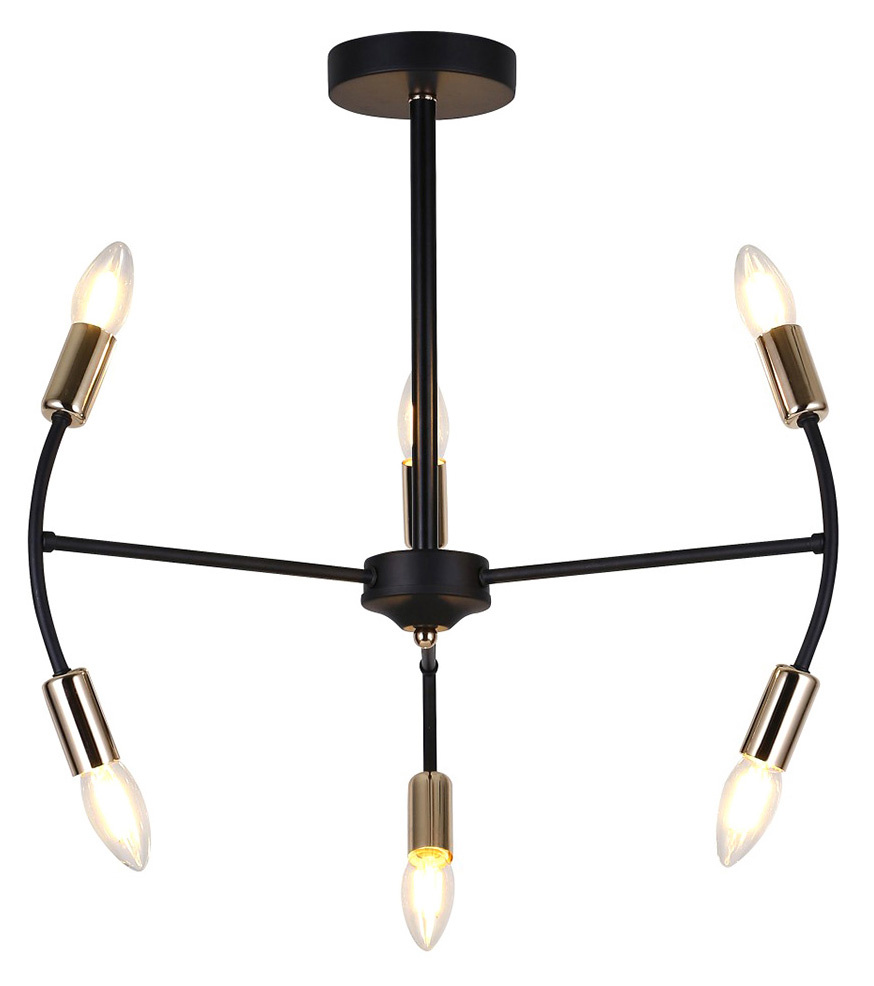 Люстра Hiper Tineo H122-6 потолоч. черный