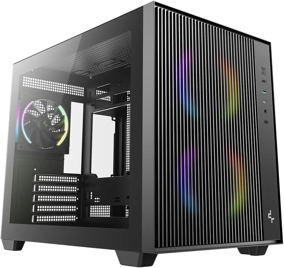Корпус Deepcool CG330 MESH 3F черный без БП mATX 6x120mm 4x140mm 2xUSB2.0 1xUSB3.0 audio bott PSU