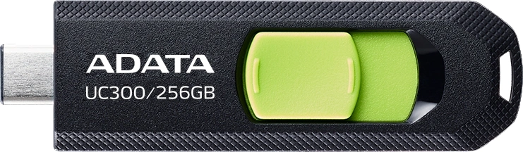 Флеш Диск A-Data 256GB Type-C UC300 ACHO-UC300-256G-RBK/GN USB3.2 черный/зеленый