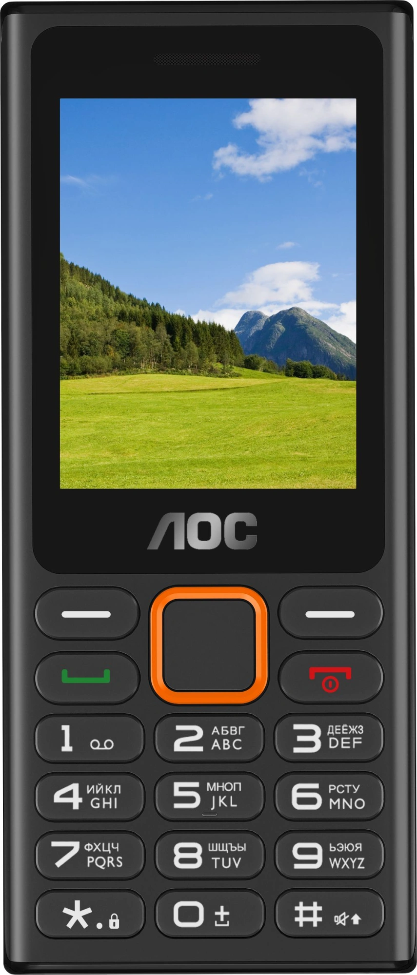 Мобильный телефон AOC 245 A черный моноблок 2.4"