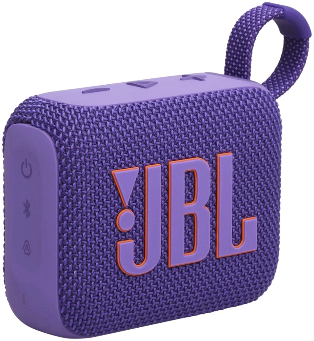 Колонка порт. JBL Go 4 фиолетовый 4.2W 1.0 BT 850mAh (JBLGO4PUR)