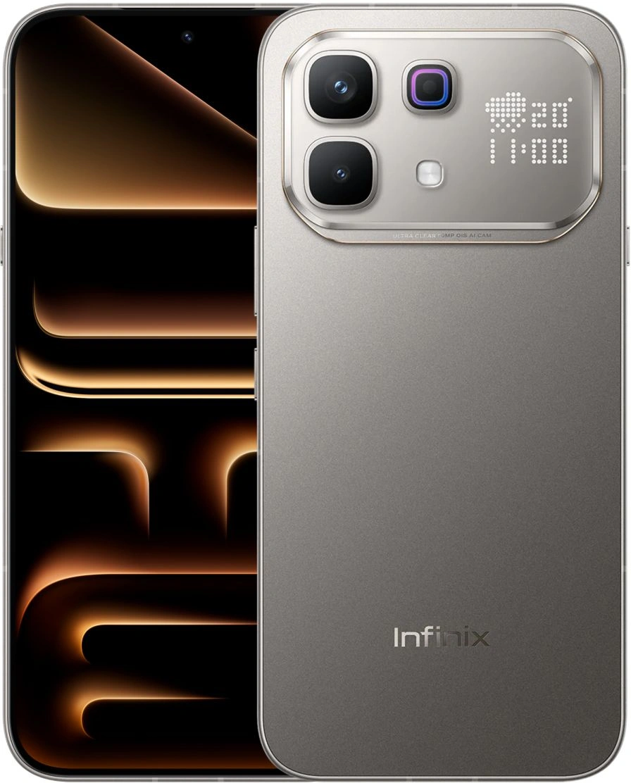 Смартфон Infinix X6878 Note 60 Pro 256Gb 8Gb титан моноблок 3G 4G 2Sim 6.78" 1208x2644 Android 16 50Mpix 802.11 a/b/g/n/ac/ax NFC GPS GSM900/1800 GSM1900 Protect FM