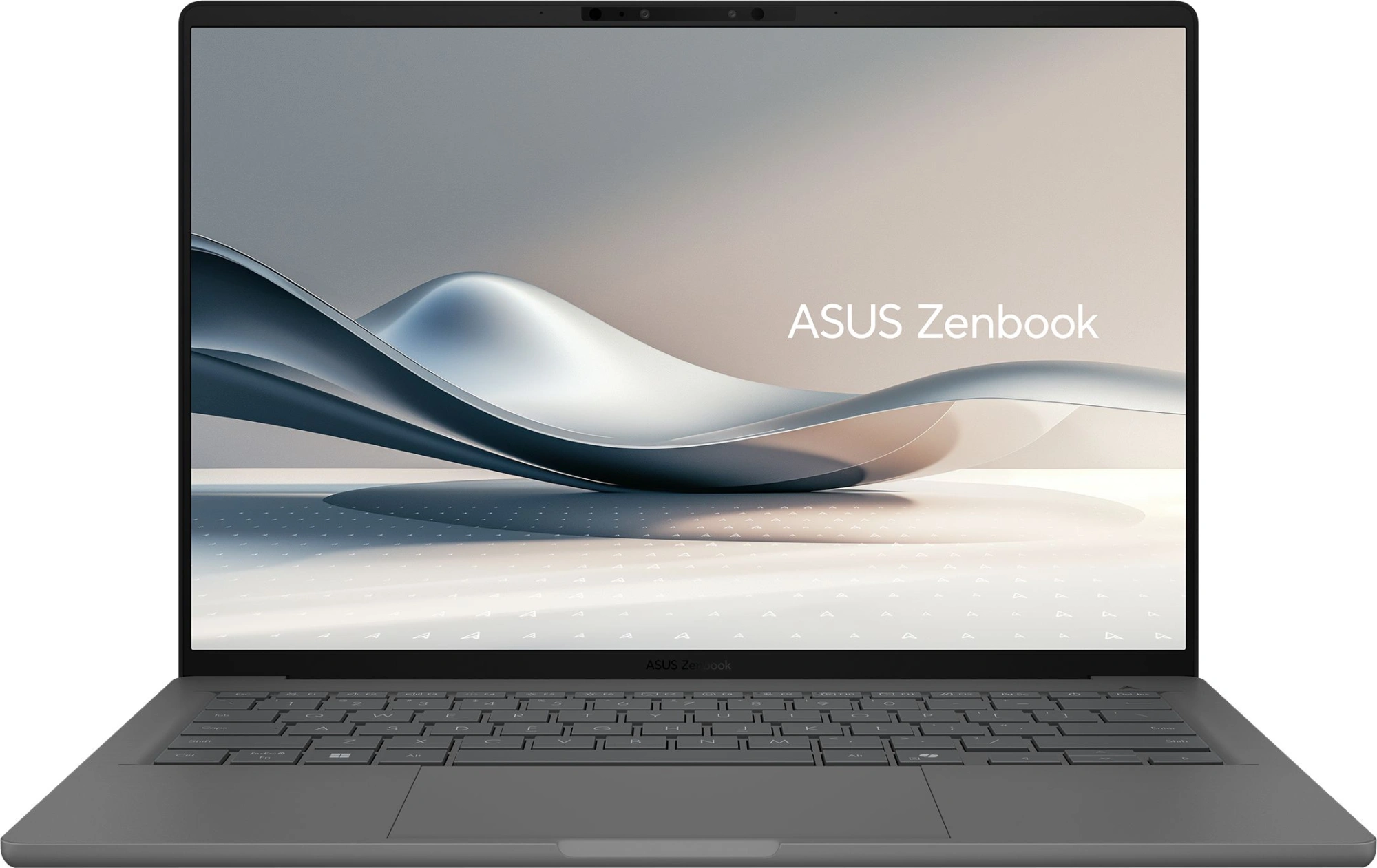Ноутбук Asus Zenbook A14 UX3407QA-QD267W Snapdragon X X1-26-100 16Gb SSD512Gb Qualcomm Adreno 14" OLED WUXGA (1920x1200) Windows 11 Home grey WiFi BT Cam Bag (90NB1502-M00DN0)