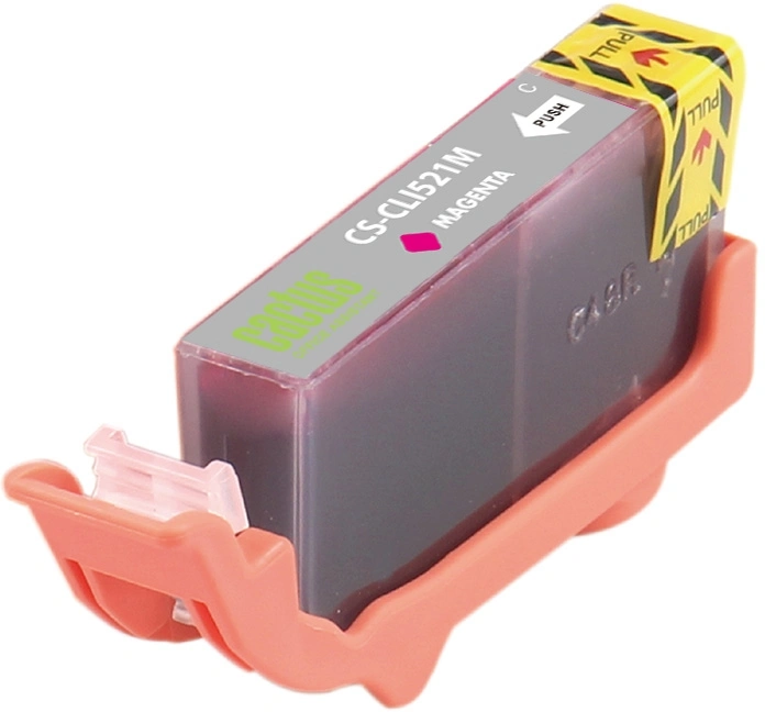 Картридж струйный Cactus CS-CLI521M пурпурный (9мл) для Canon Pixma MP540/MP550/MP620/MP630/MP640/MP980/MP990/MX860/iP3600/iP4600/iP4700 с чипом