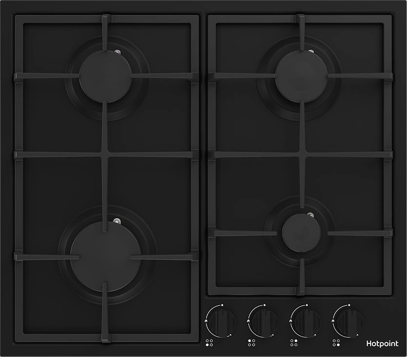 Газовая варочная поверхность Hotpoint HGMT 642 BL черный