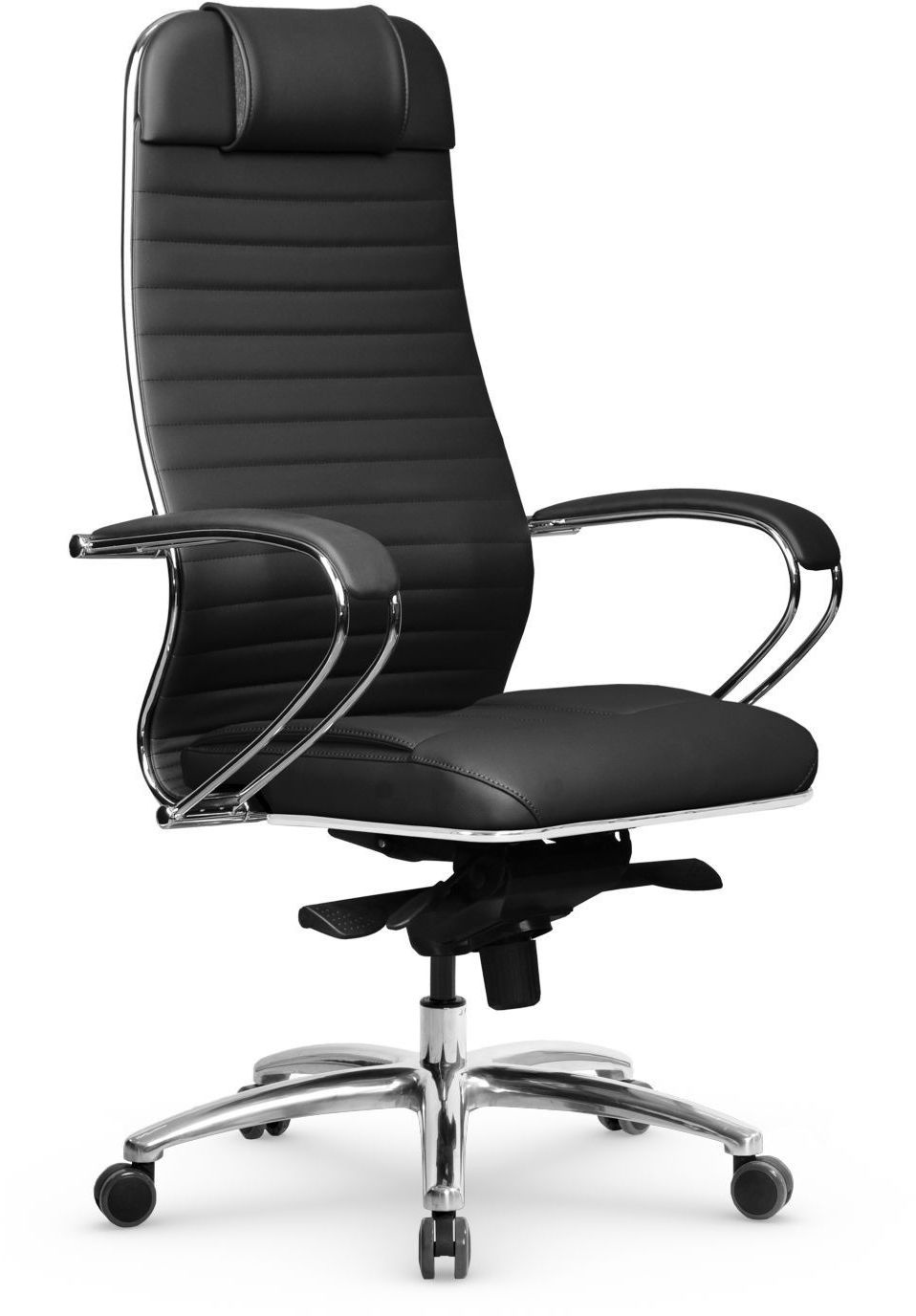 Кресло Метта Samurai KL-1.04 MPES черный сиденье черный экокожа с подголов. крестов. металл хром