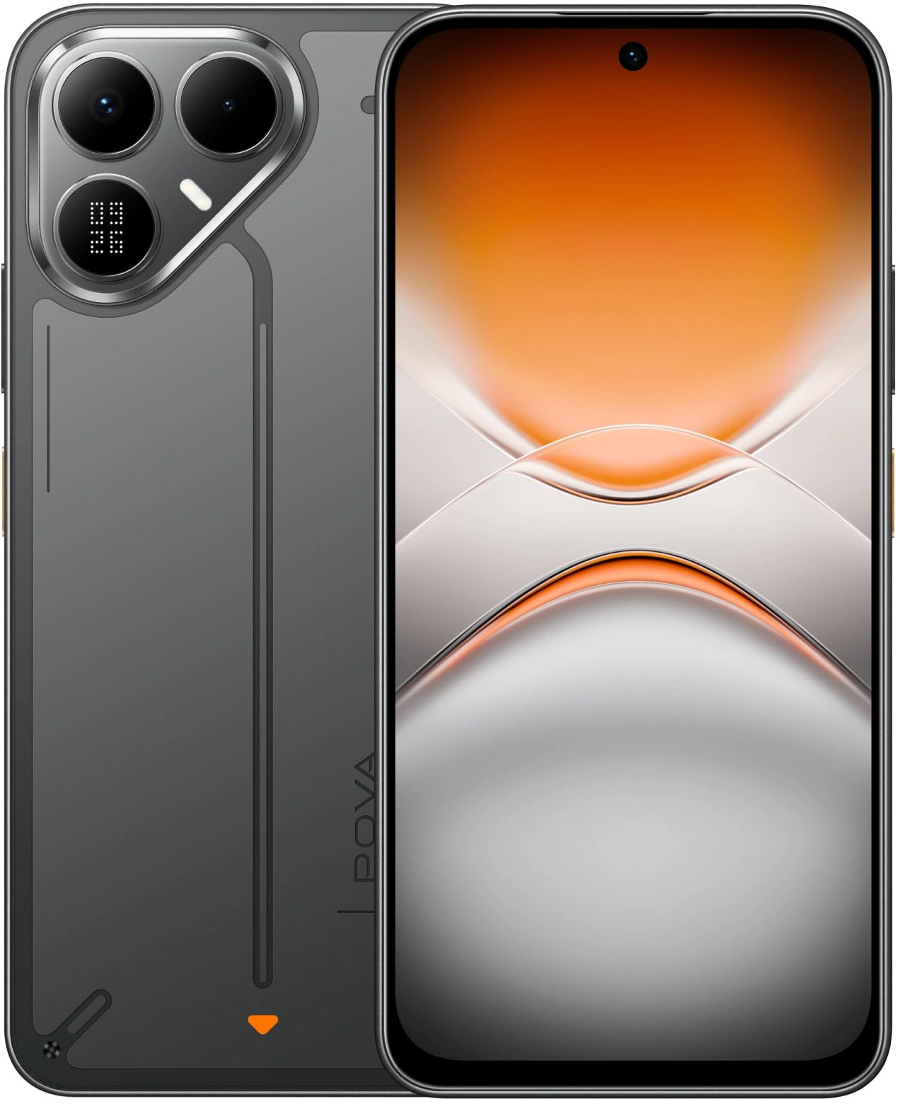 Смартфон Tecno Pova 8 5G 256Gb 8Gb черный моноблок 3G 4G 6.76" 2344x1080 Android 15 802.11 a/b/g/n/ac/ax NFC GPS GSM900/1800 Protect