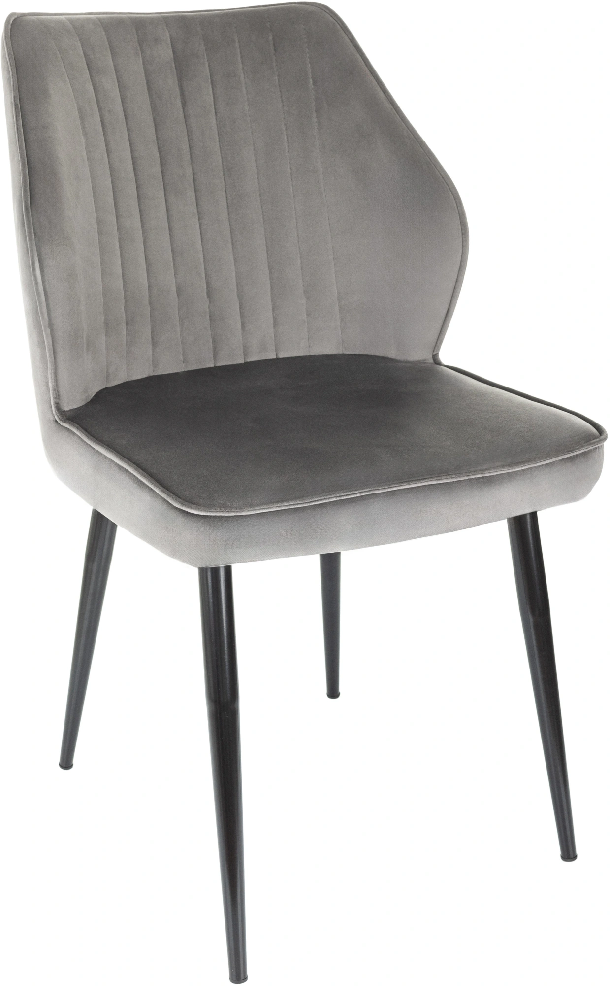 Стул для дома Бюрократ CH-K5_2 комплект 2шт т.серый Holland 18 металл черный на ножках (CH-K5_1/HL18_2)