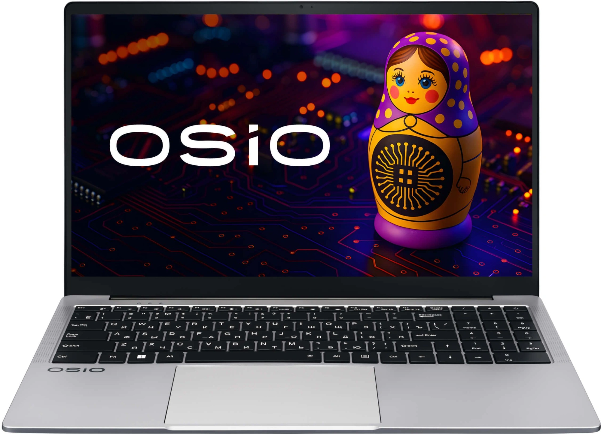 Ноутбук Osio FocusLine F150a-028 Ryzen 7 5700U 16Gb SSD512Gb AMD Radeon Graphics 15.6" IPS FHD (1920x1080) Uncom grey WiFi BT Cam 6000mAh