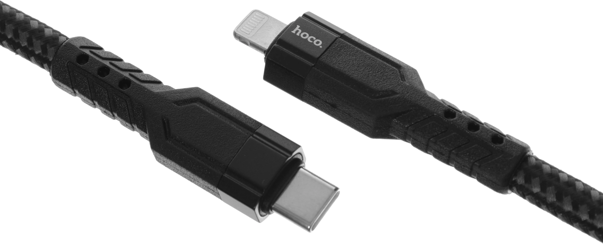 Кабель Hoco U110 iP PD USB Type-C (m)-Lightning (m) 1.2м черный коробка