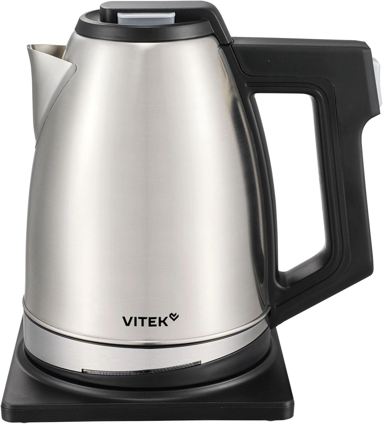 Чайник электрический Vitek VT-WK1070 1.8л. 1800Вт серебристый/черный корпус: металл/пластик