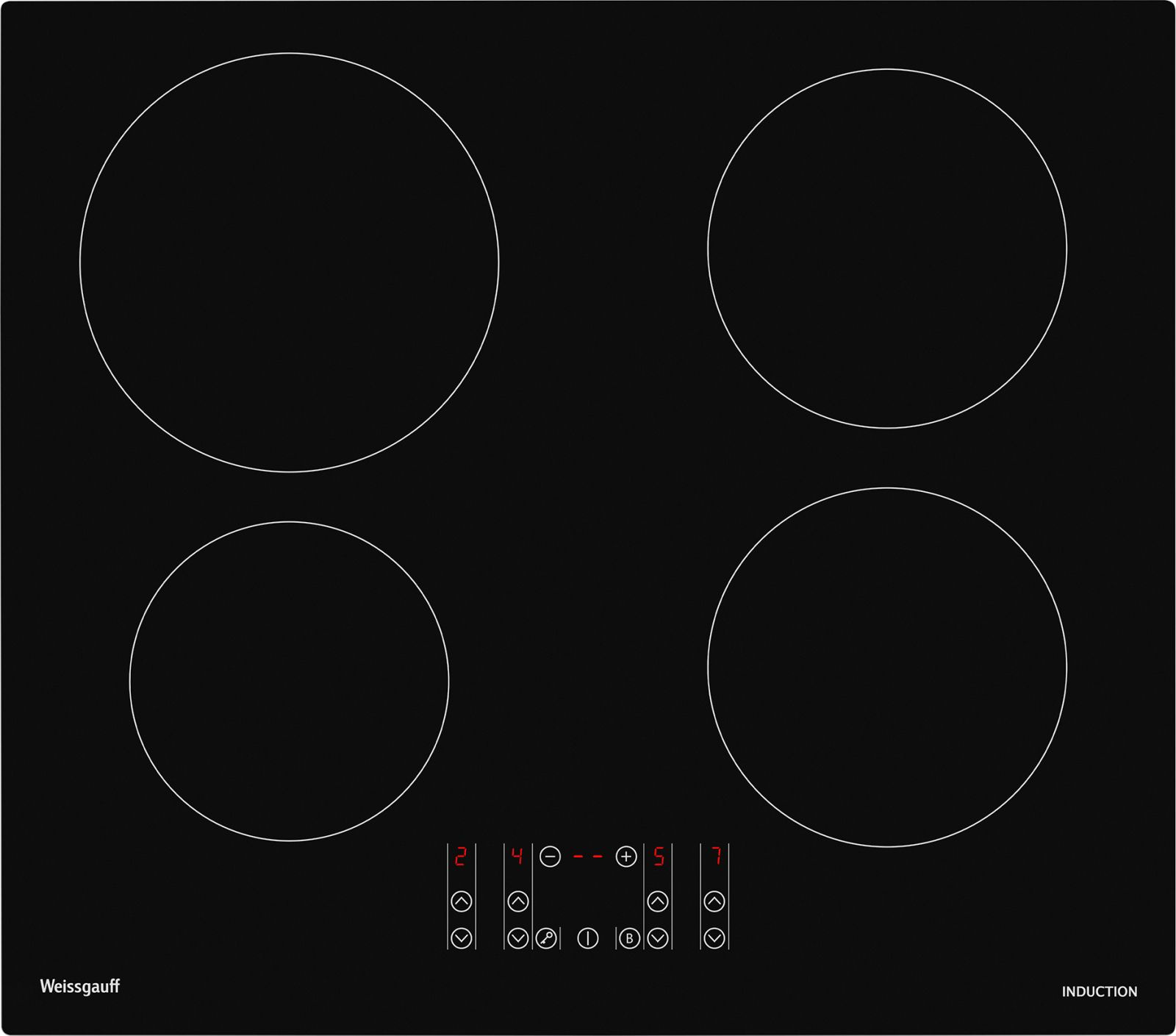 Индукционная варочная поверхность Weissgauff HI 640 BSCM черный