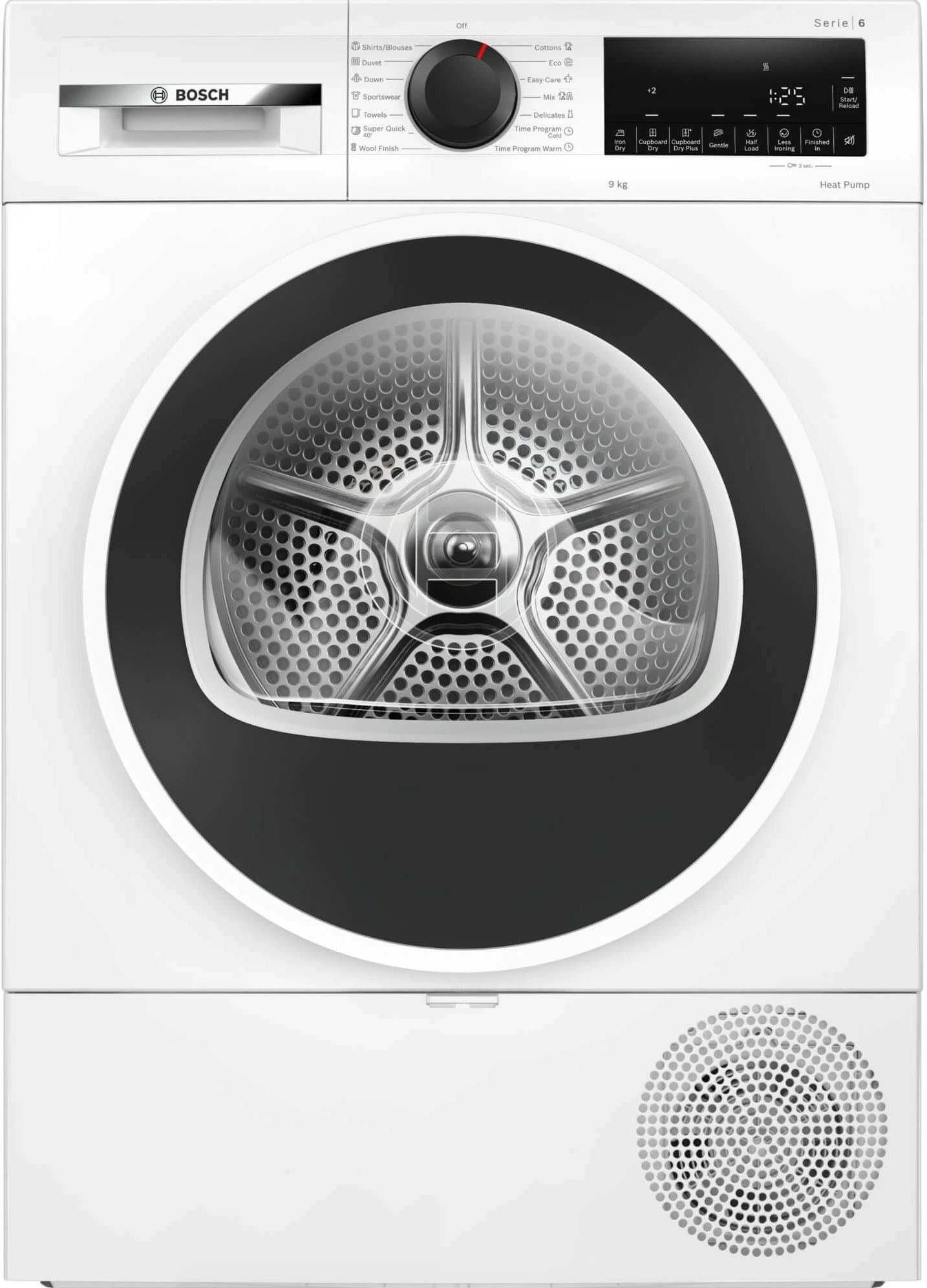 Сушильная машина Bosch Serie 6 WQG24101BY пан.англ. кл.энер.:D макс.загр.:9кг белый