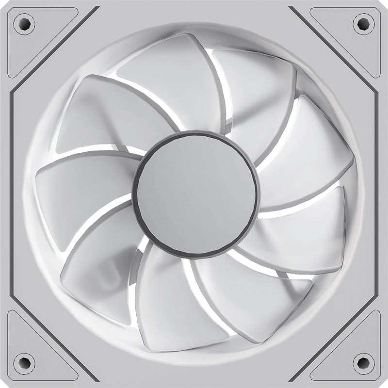 Вентилятор для корпуса Formula Floe 12WH Reverse ARGB 120х120x25 белый 4-pin 20.15дБ (FLOE 12WH ARPW REVERSE) Ret