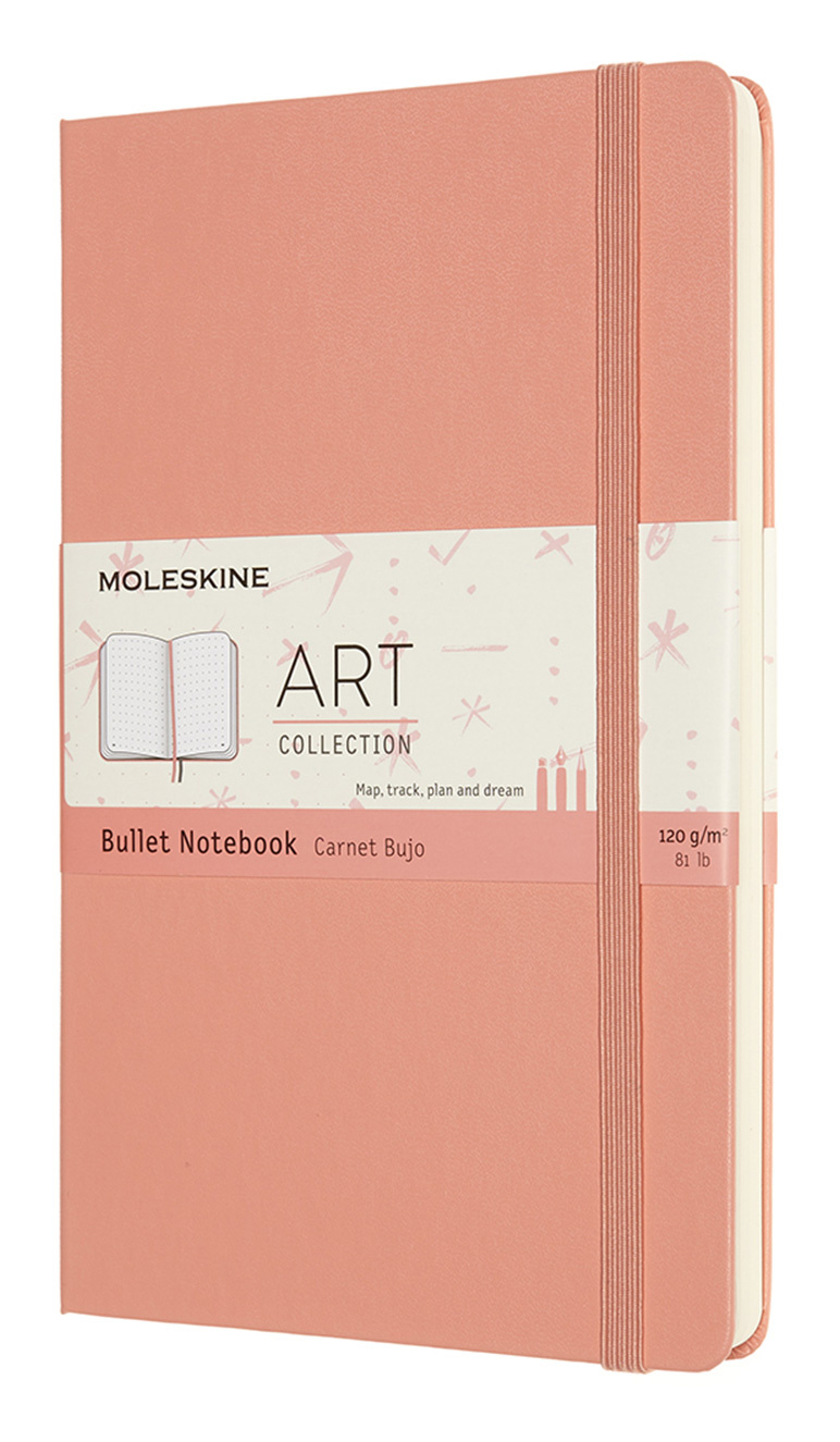 Блокнот Moleskine ART BULLET ARTBULNT3D20 Large 130х210мм 160стр. пунктир твердая обложка розовый коралл