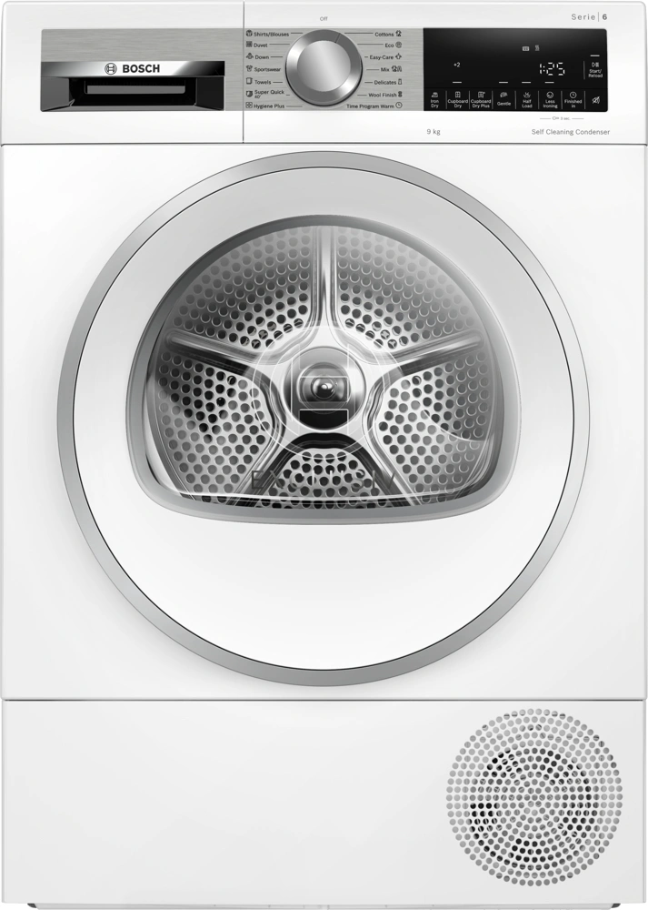 Сушильная машина Bosch WQG24591BY пан.англ. кл.энер.:D макс.загр.:9кг белый