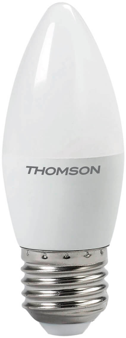 Лампа светодиодная Thomson TH-B2022 8Вт цок.:E27 свеча 220B 4000K св.свеч.бел.нейт. Candle