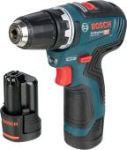 Дрель-шуруповерт Bosch GSR 12V-35 LBOXX аккум. патрон:быстрозажимной (кейс в комплекте) (06019H8002)