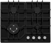 Газовая варочная поверхность Midea MG643TGB черный (арт.1924115)