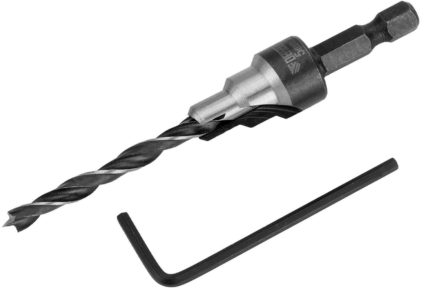 Сверло Denzel 704205 по дереву Д=5мм Дл=83.5мм (1пред.) для дрелей