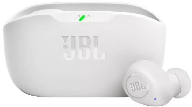Гарнитура внутриканальные JBL Wave Buds белый беспроводные bluetooth в ушной раковине (JBLWBUDSWHT)