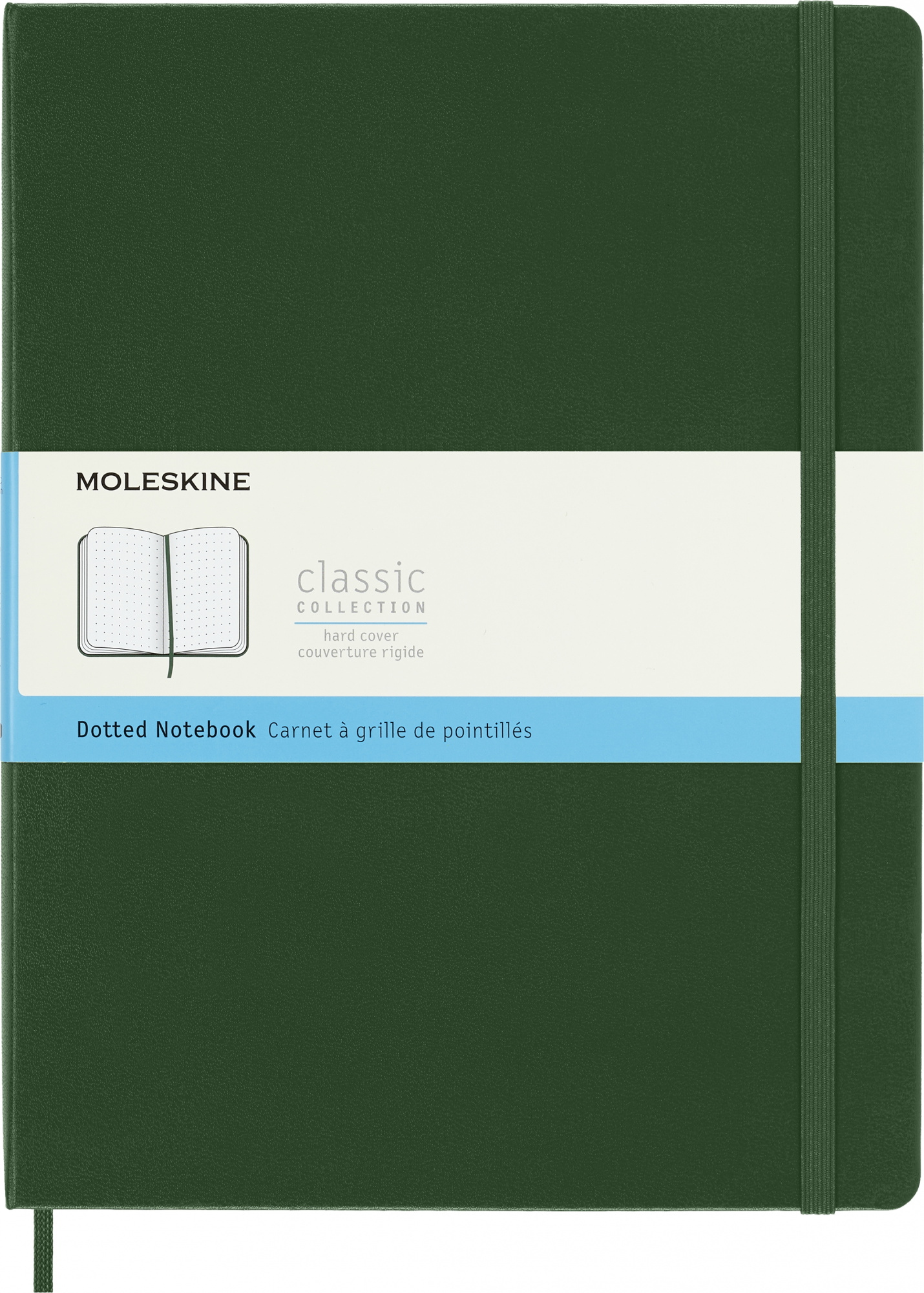 Блокнот Moleskine CLASSIC QP093K15 XLarge 190х250мм 192стр. пунктир твердая обложка зеленый